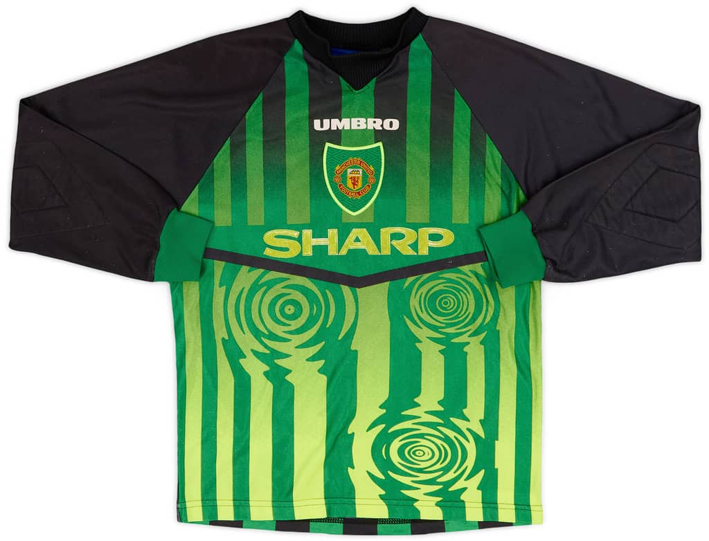 1997-98 Manchester United GK Shirt - 8/10 - (M.Boys)