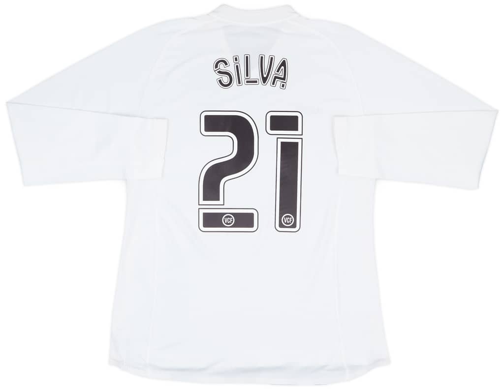 2006-07 Valencia Player Issue Home L/S Shirt Silva #21 - 7/10 - (L)