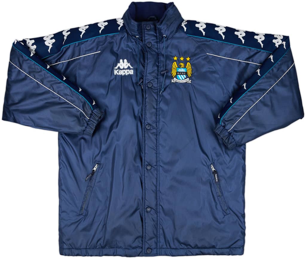 1997-98 Manchester City Kappa Padded Bench Coat - 7/10 - (L)