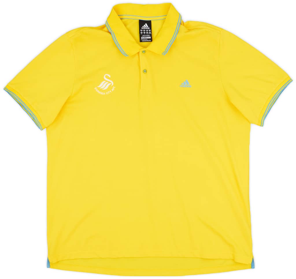 2013-14 Swansea City adidas Polo Shirt - 9/10 - (XXL)