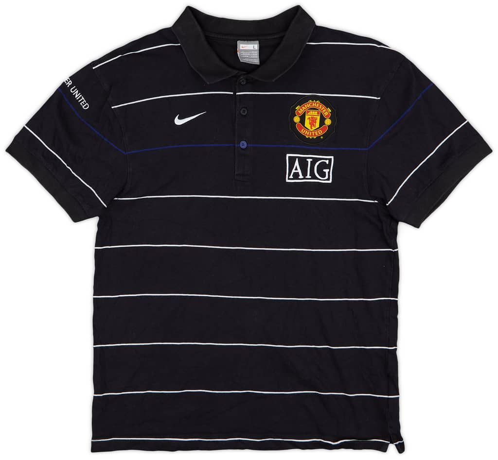 2008-09 Manchester United Nike Polo Shirt - 8/10 - (L)
