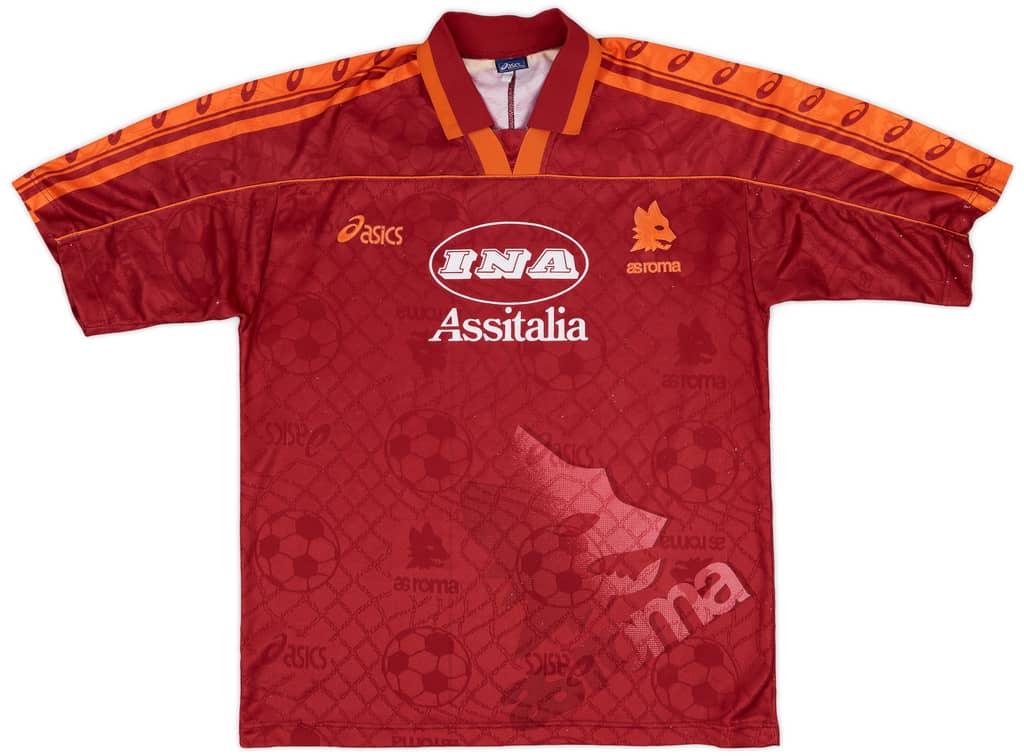 1995-96 Roma Home Shirt - 8/10 - (M)