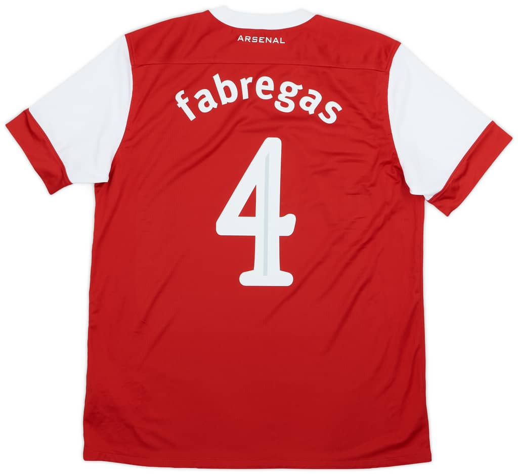 2010-11 Arsenal Home Shirt Fabregas #4 - 8/10 - (L)