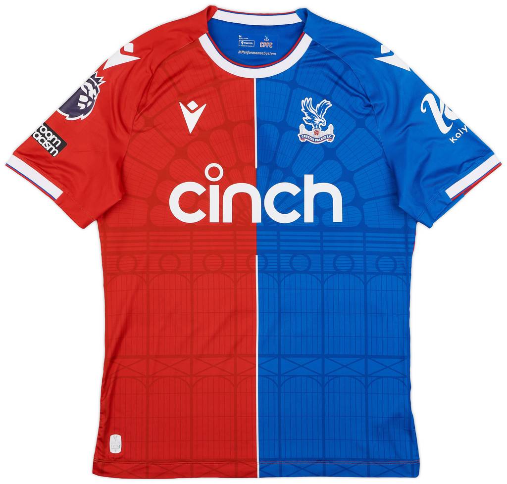2023-24 Crystal Palace Match Issue Home Shirt Munoz #12