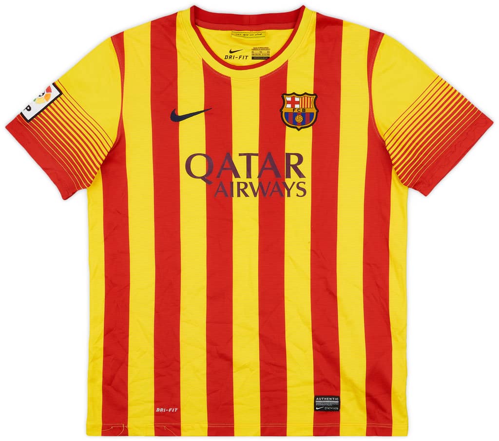 2013-15 Barcelona Away Shirt - 7/10 - (XL.Boys)