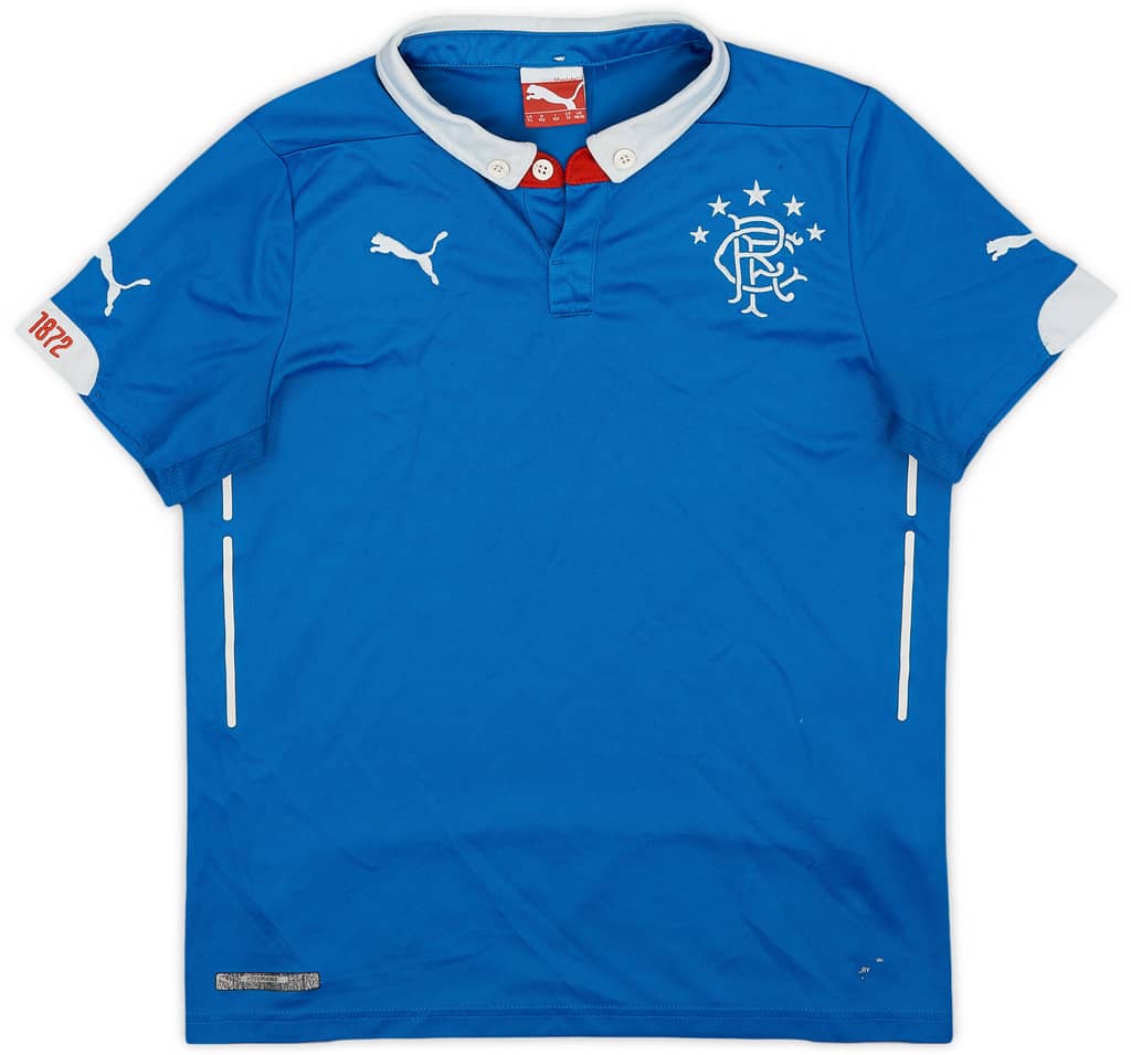 2014-15 Rangers Home Shirt - 6/10 - (L.Boys)