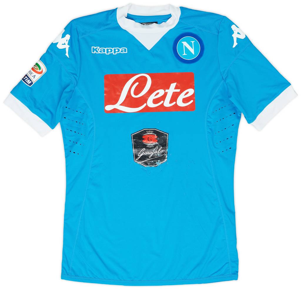 2015-16 Napoli Match Issue Home Shirt Callejon #7