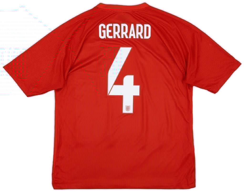 2014-15 England Away Shirt Gerrard #4 - 6/10 - (XL)