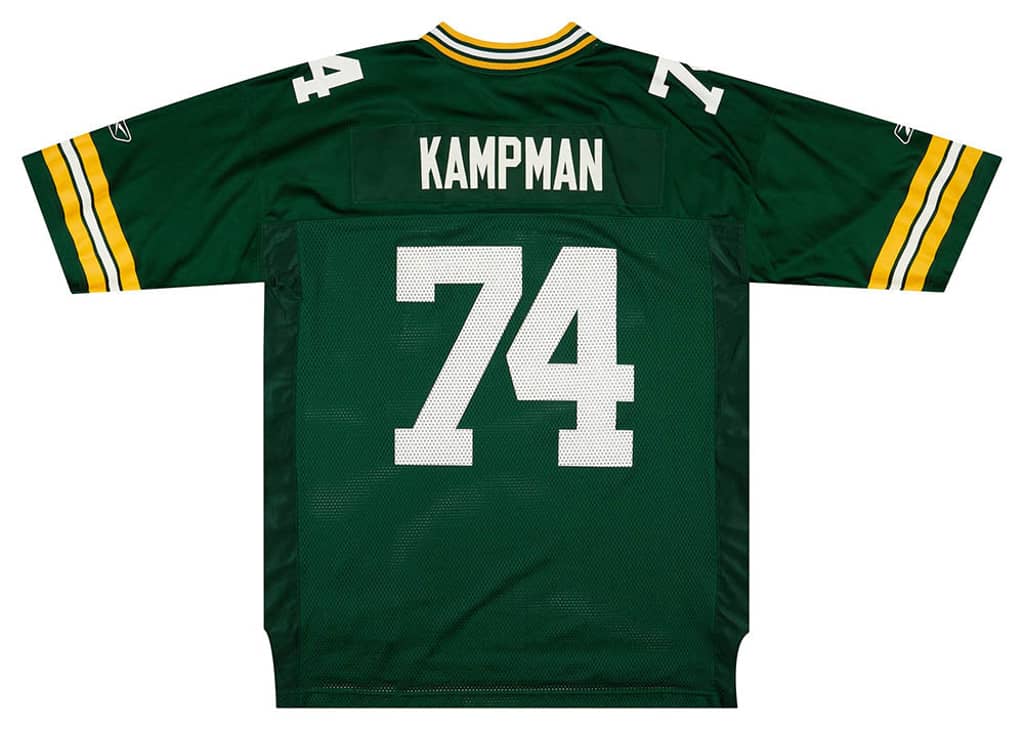 2007 Green Bay Packers Kampman #74 Reebok On Field Jersey (Home) XL