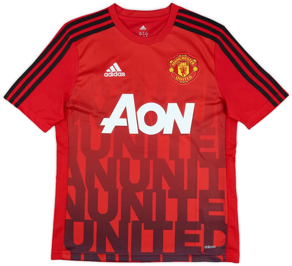 2016-17 Manchester United adizero Training Shirt - 10/10 - (L.Boys)