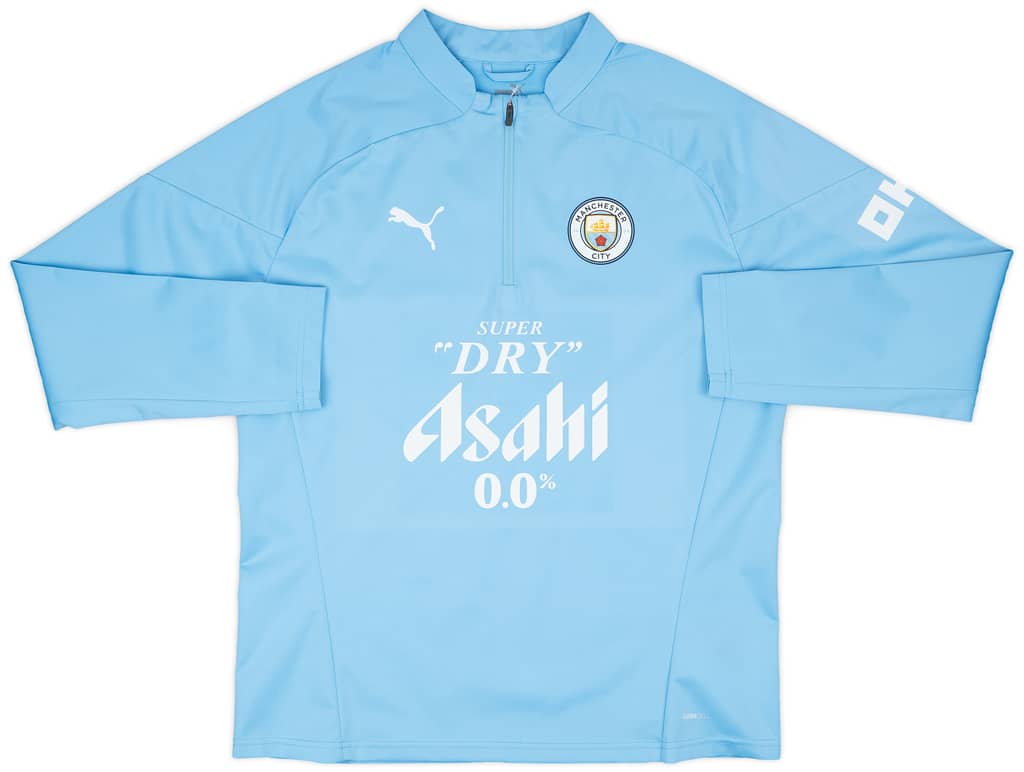2023-24 Manchester City Player Issue 1/4 Zip Rain Top - As New