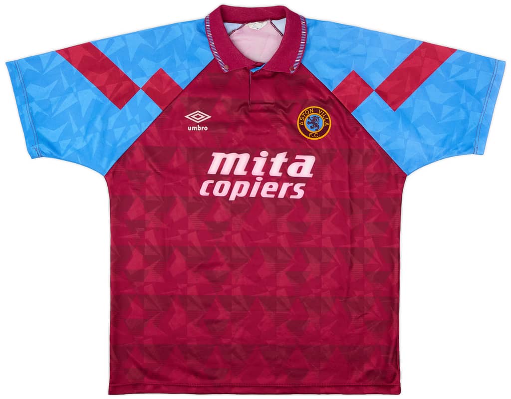 1990-92 Aston Villa Home Shirt - 6/10 - (L)