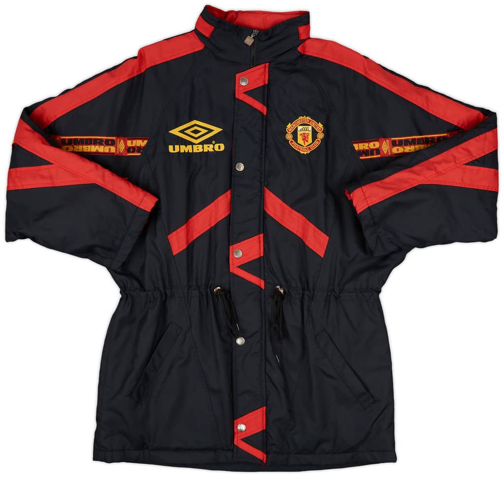 1994-95 Manchester United Umbro Padded Bench Coat - 9/10 - (L)