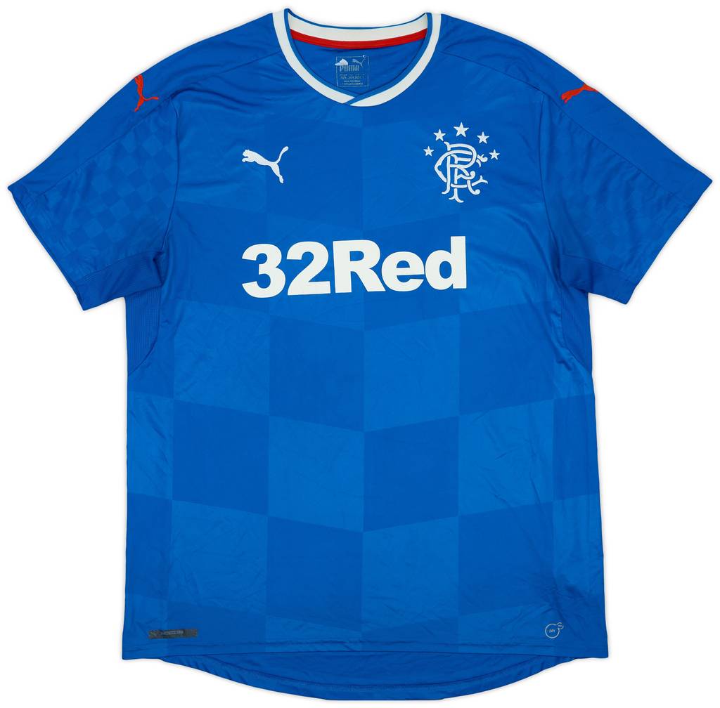 2016-18 Rangers Home Shirt - 9/10 - (XL)
