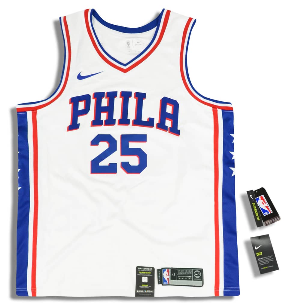 2018-19 Philadelphia 76ers Simmons #25 Nike Swingman Jersey (Home) L - W/Tags