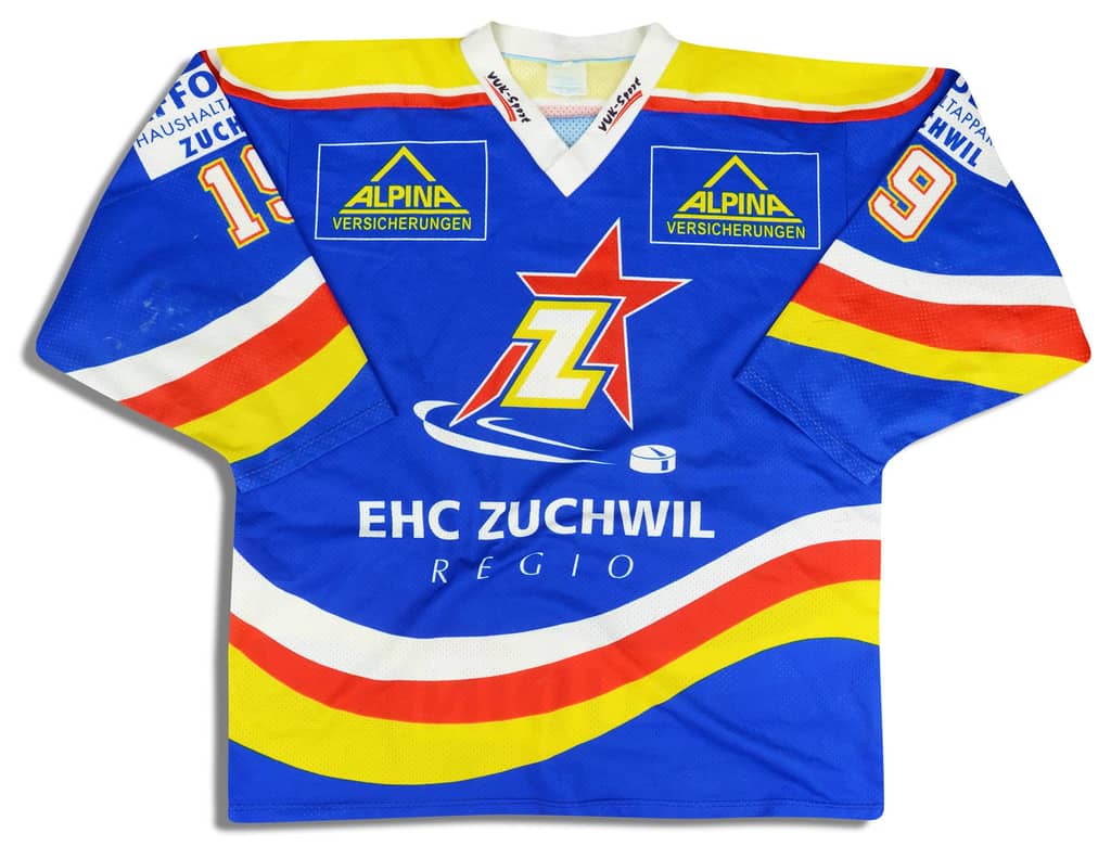 1990s EHC Zuchwil Regio #19 VUK Sport Jersey (Home) XXL