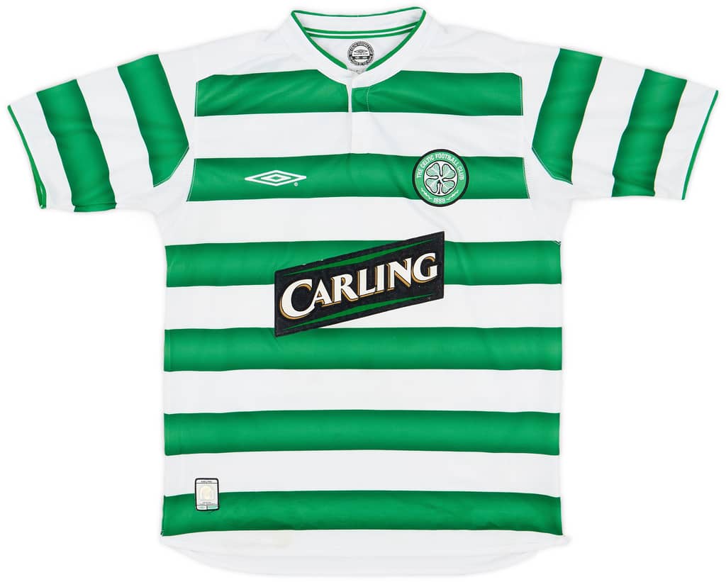 2003-04 Celtic Home Shirt Lennon #18 - 6/10 - (L)