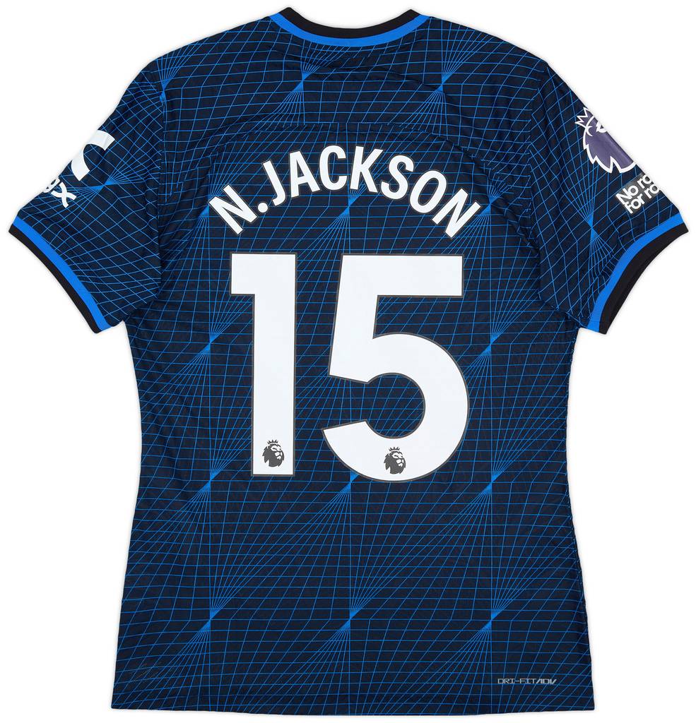 2023-24 Chelsea Match Issue Away Shirt N. Jackson #15