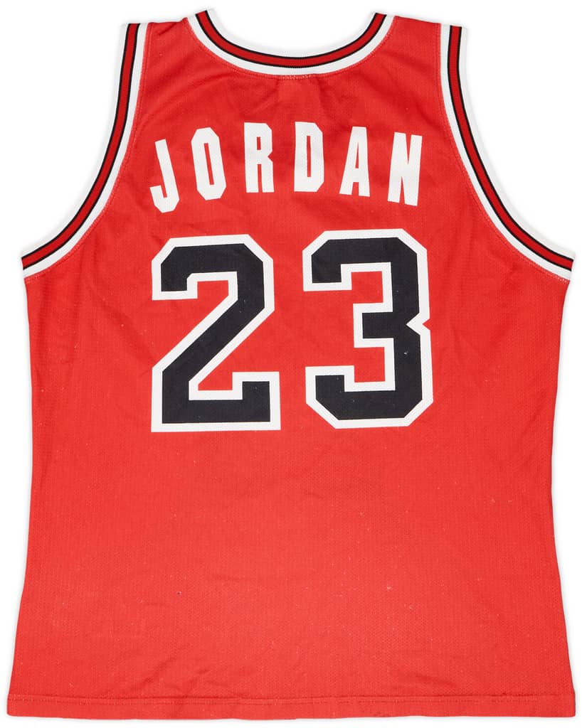 1991-98 Chicago Bulls Jordan #23 Champion Away Jersey - 7/10 - (S)