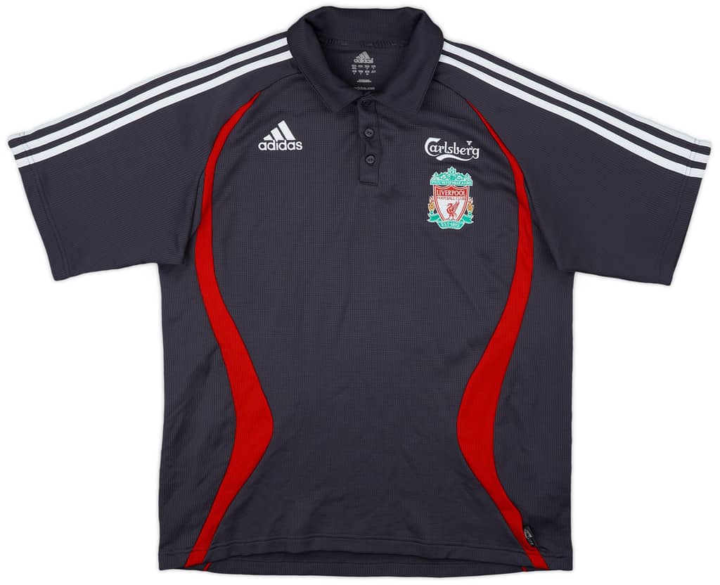 2006-07 Liverpool adidas Polo Shirt - 8/10 - (XL)