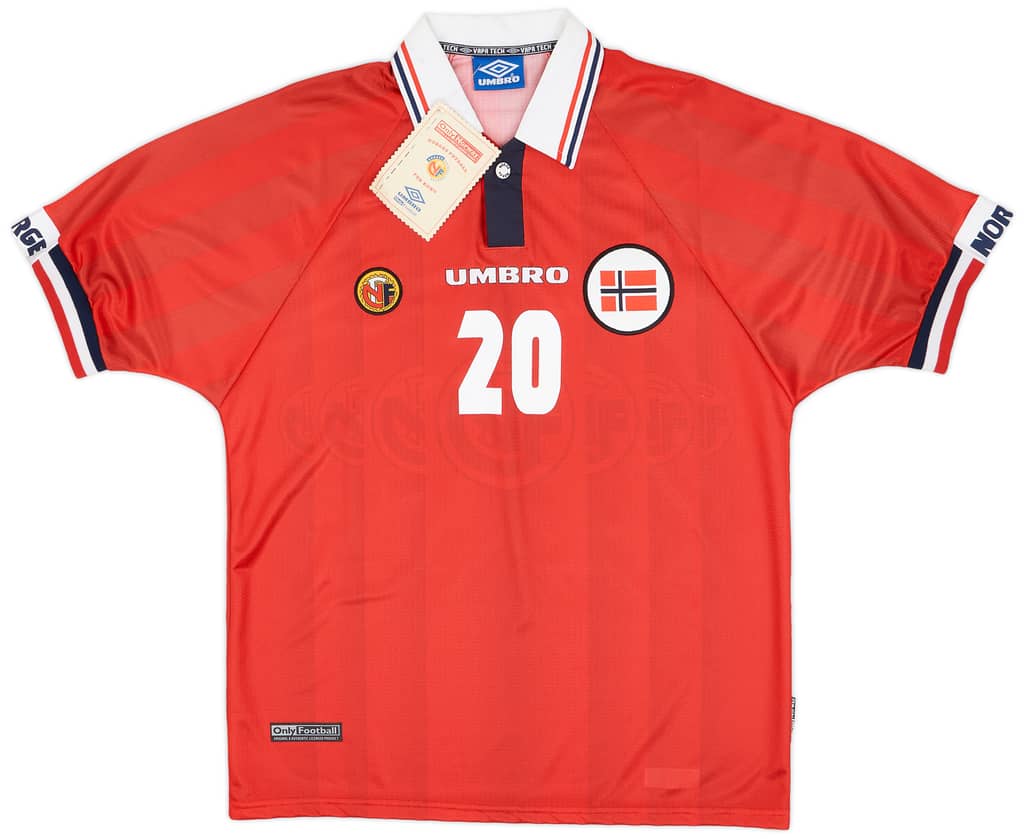 1998-00 Norway Home Shirt Solskjaer #20 (L)