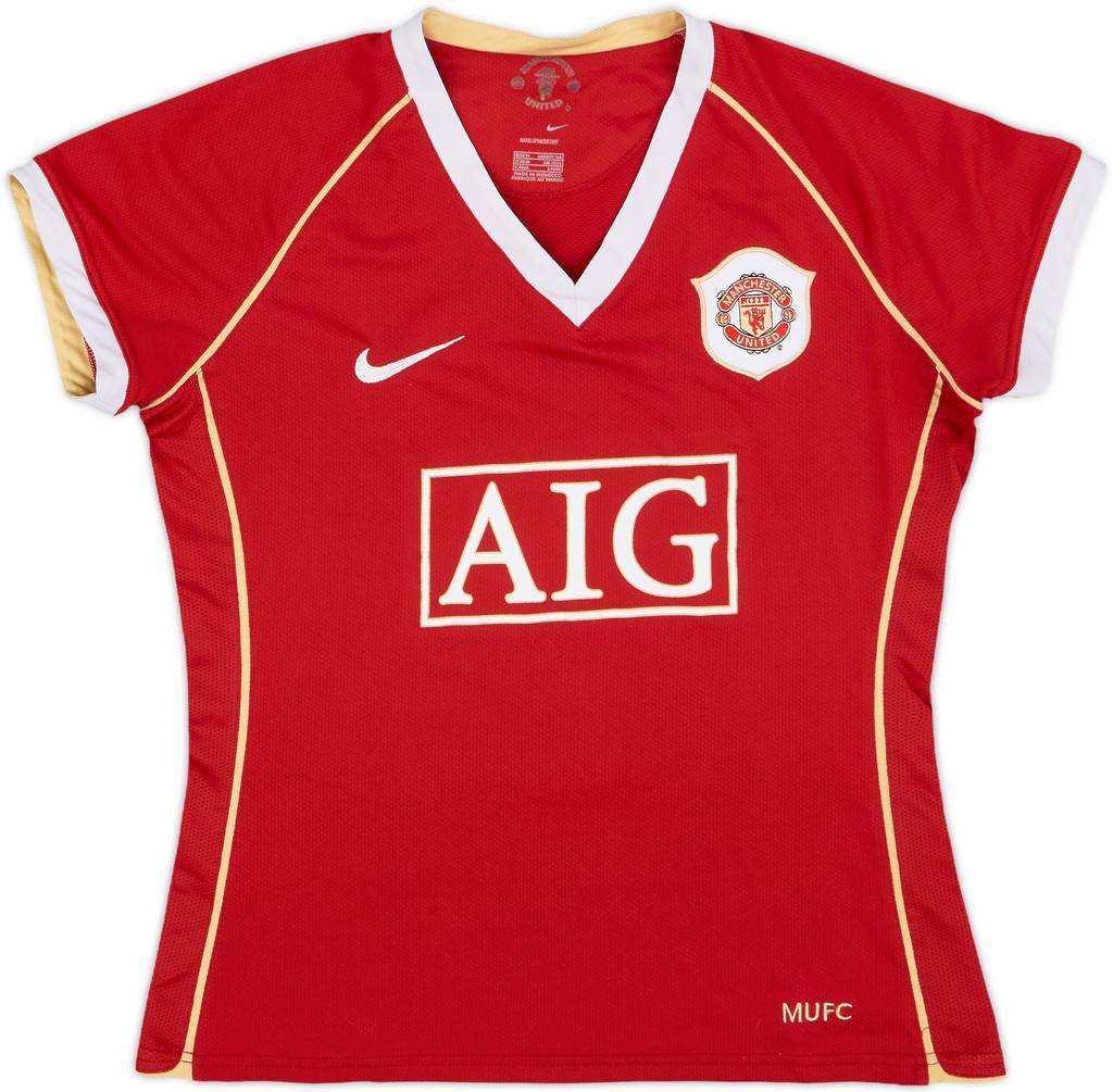2006-07 Manchester United Home Shirt Rooney #8 - 9/10 - (Women's M)