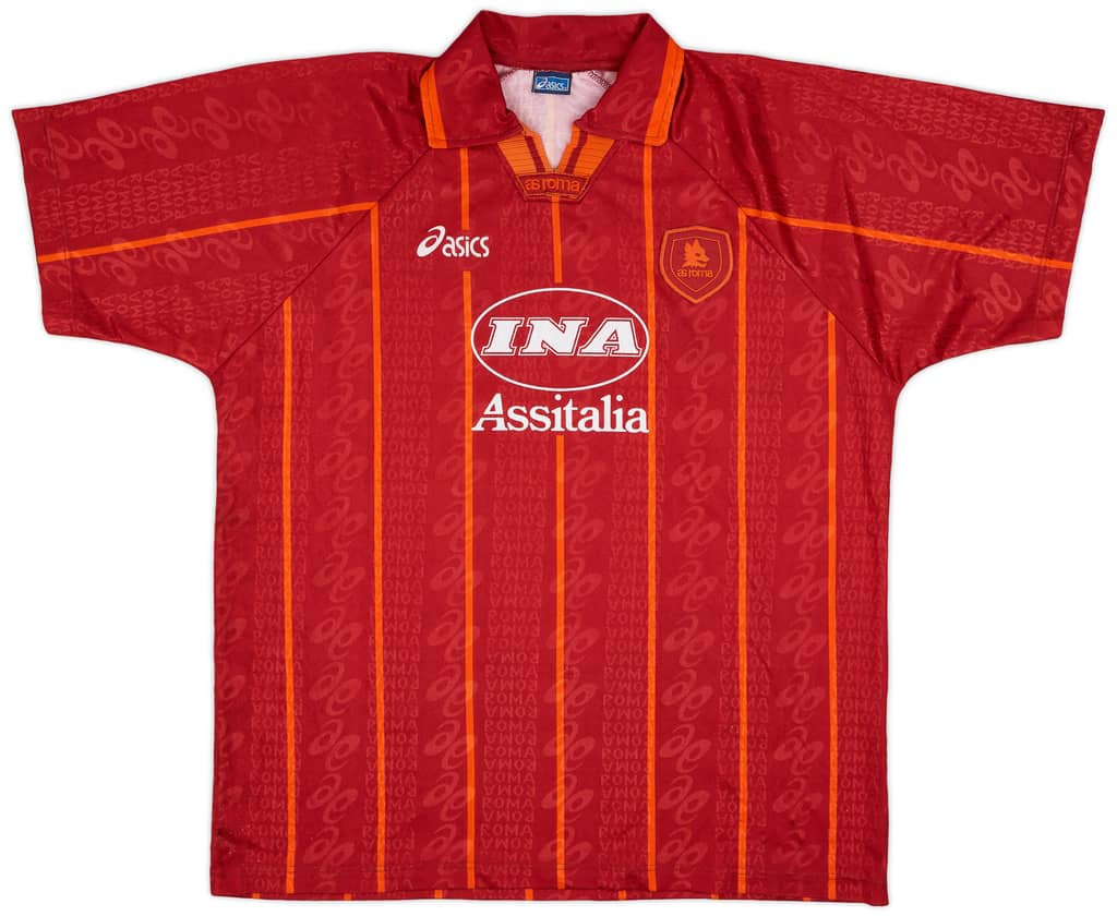 1996-97 Roma Home Shirt - 9/10 - (XL)