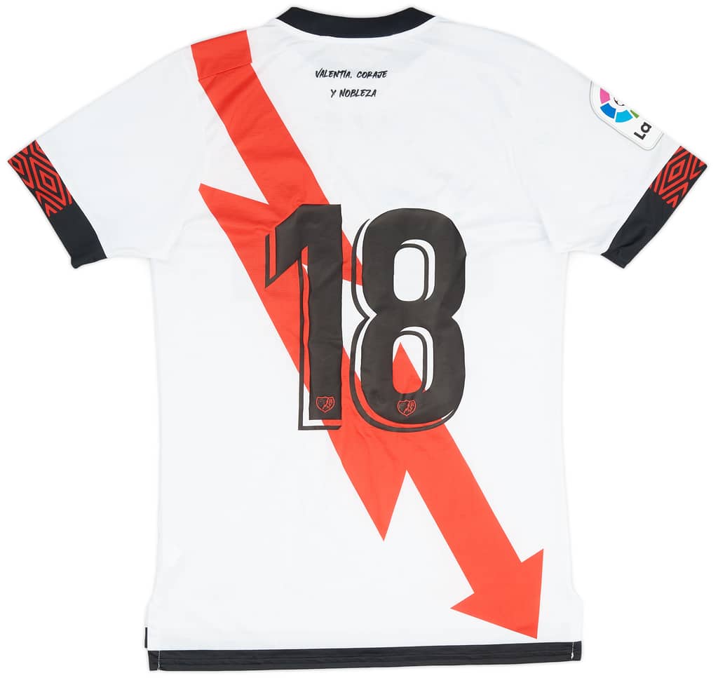 2022-23 Rayo Vallecano Match Issue Home Shirt #18 (Garcia)