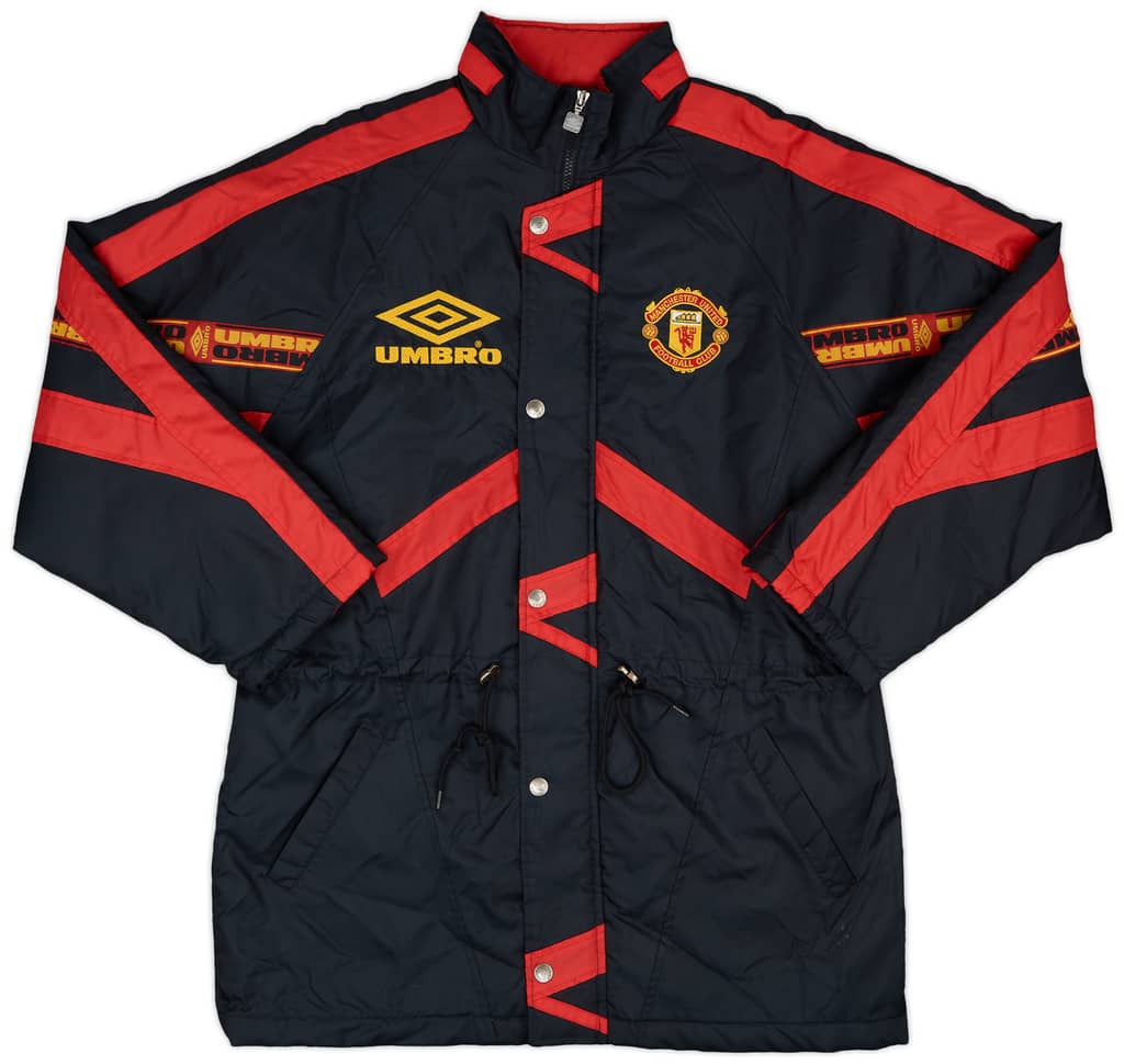 1996-97 Manchester United Umbro Padded Bench Coat - 9/10 - (L)