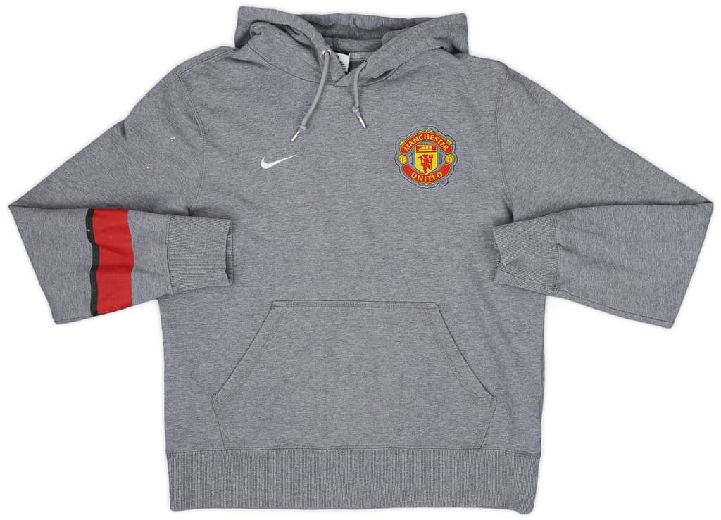 2012-13 Manchester United Nike Hooded Sweat Top - 7/10 - (M)