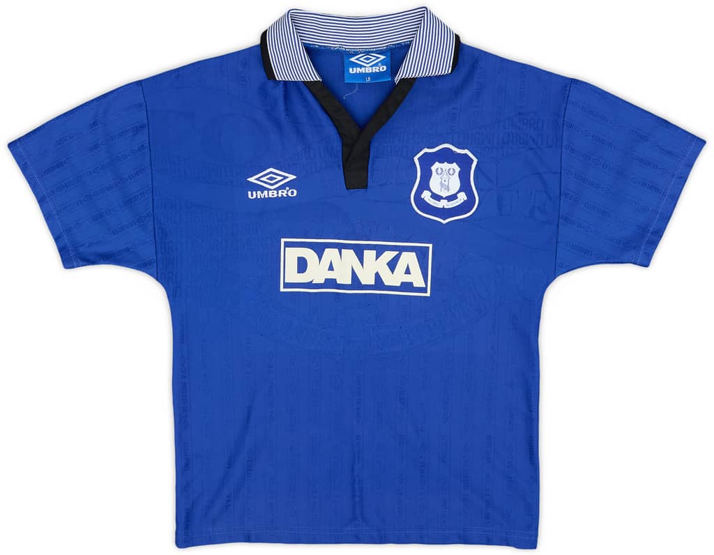 1995-97 Everton Home Shirt - 9/10 - (L.Boys)