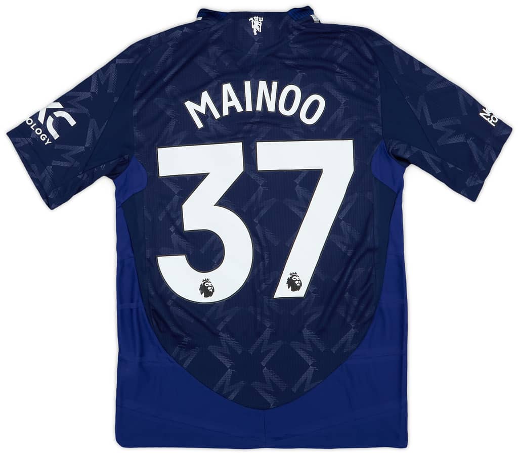 2024-25 Manchester United Authentic Away Shirt Mainoo #37 (S)