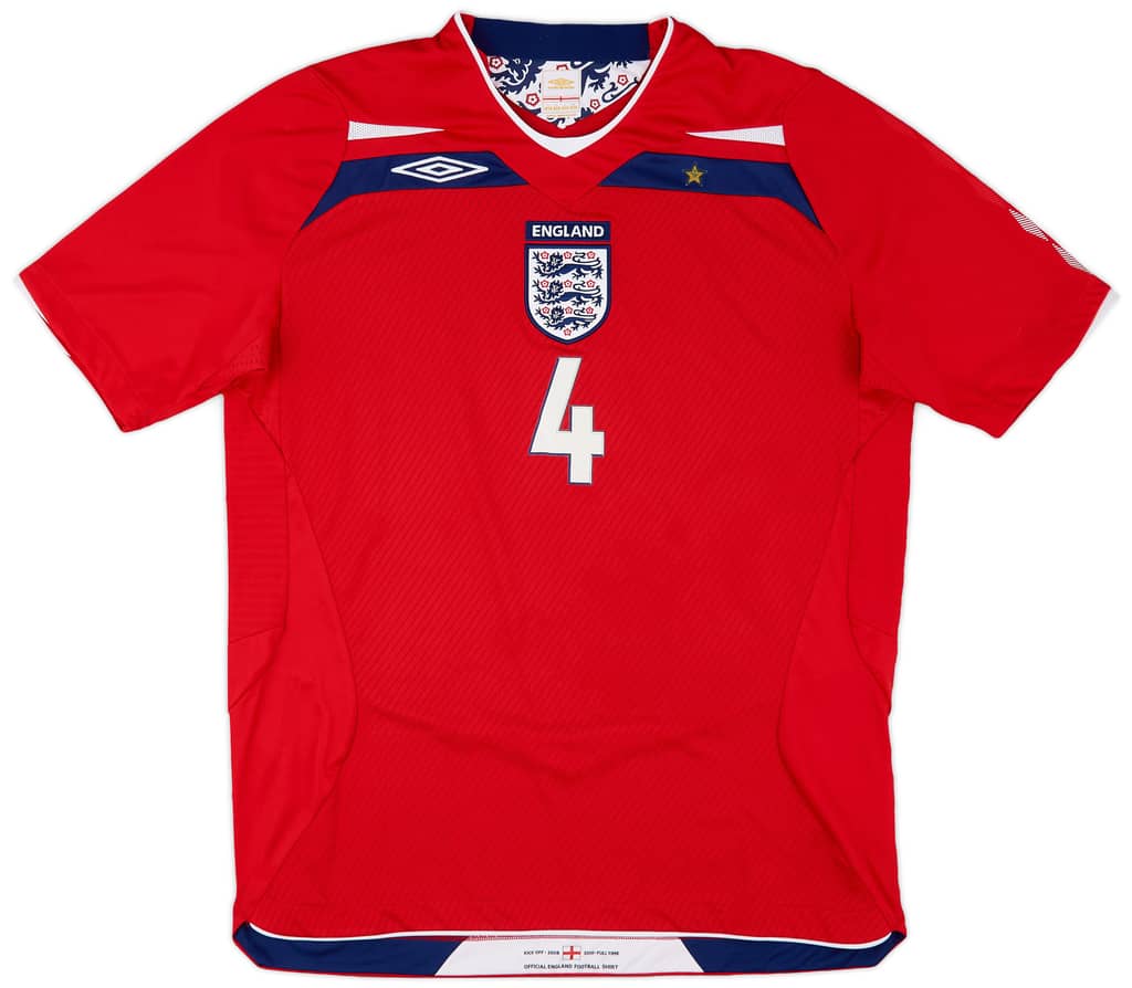 2008-10 England Away Shirt Gerrard #4 - 8/10 - (L)