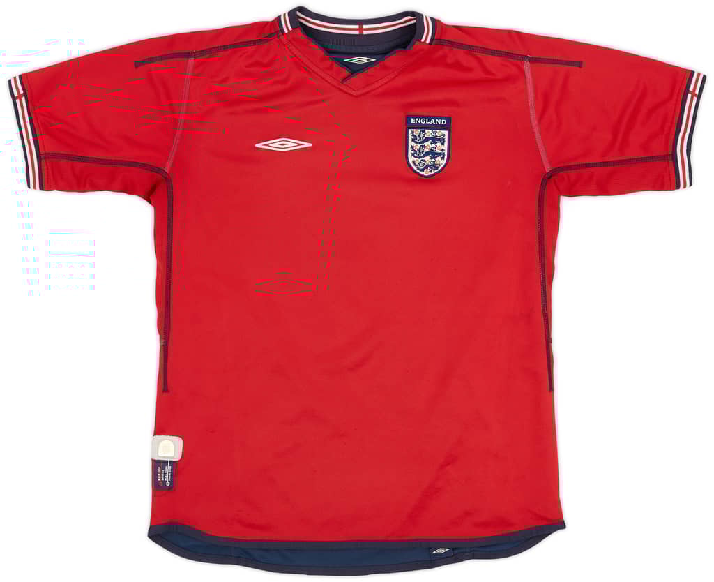 2002-04 England Away Shirt - 8/10 - (XL.Boys)