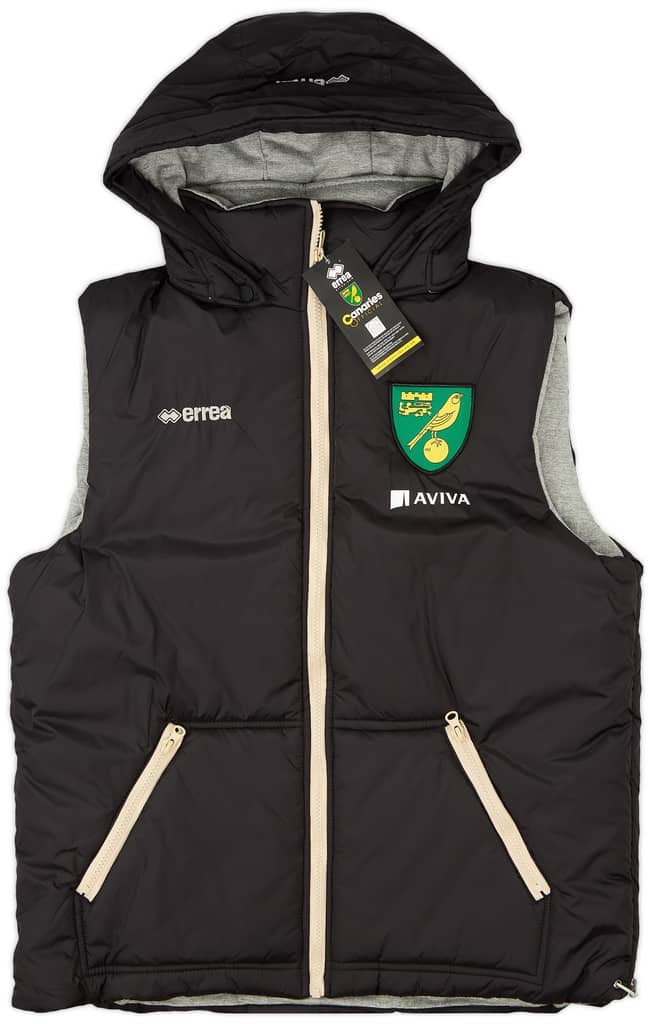 2013-14 Norwich Errea Padded Gilet/Vest