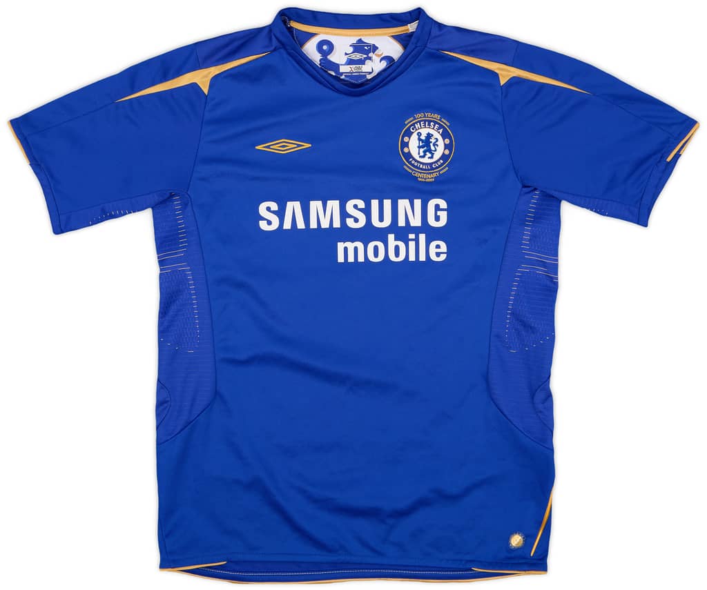 2005-06 Chelsea Centenary Home Shirt - 9/10 - (XL.Boys)