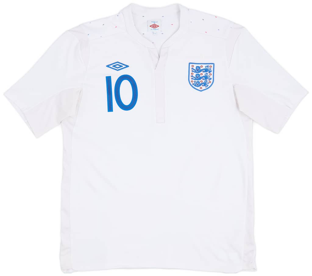 2010-11 England Home Shirt Rooney #10 - 8/10 - (L)