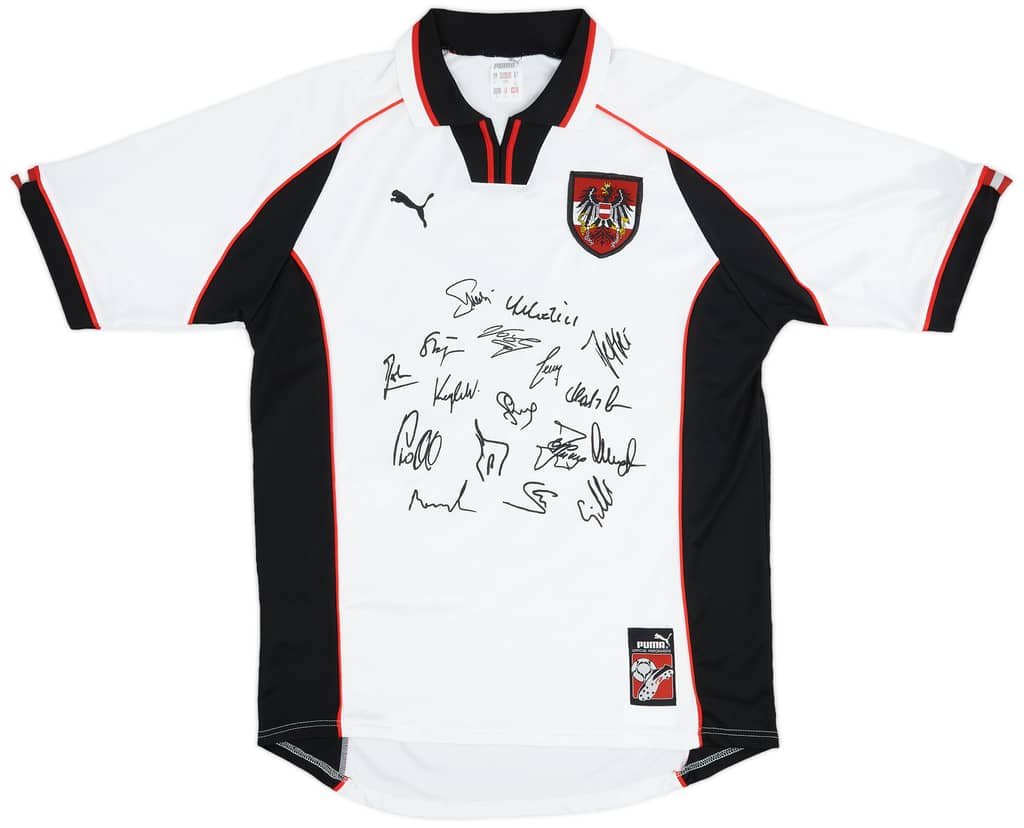 1998 Austria 'Signed' Home Shirt - 8/10 - (L)