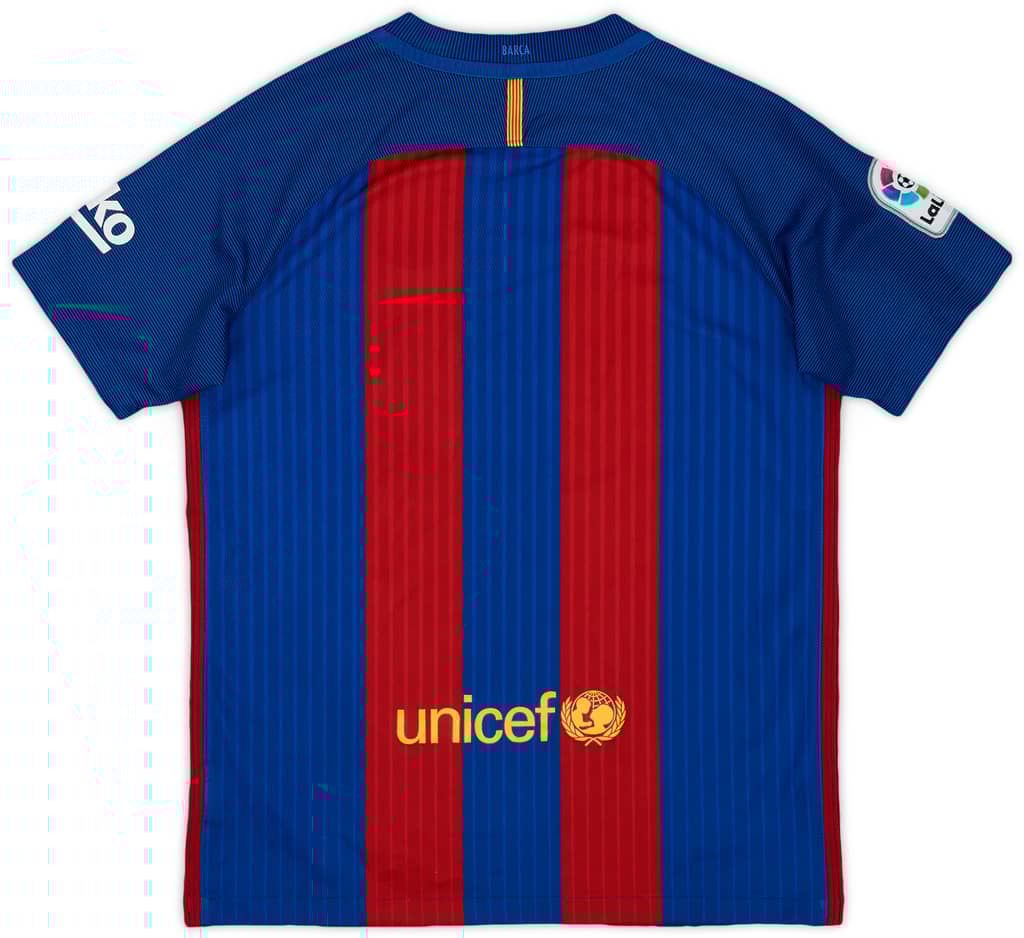 2016-17 Barcelona Home Shirt - 9/10 - (L.Boys)