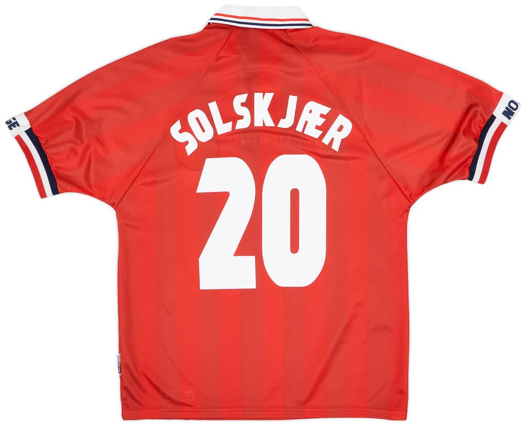1998-00 Norway Home Shirt Solskjaer #20 (L)