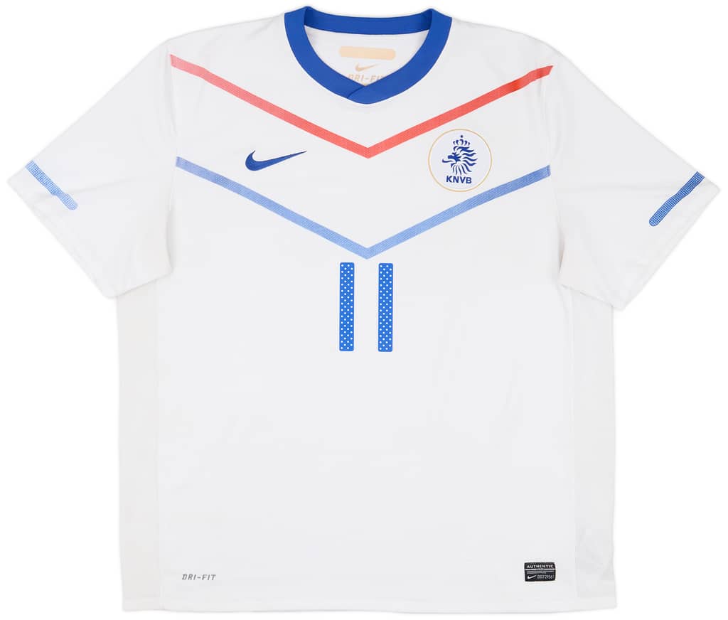 2010-11 Netherlands Away Shirt Robben #11 - 6/10 - (XL)