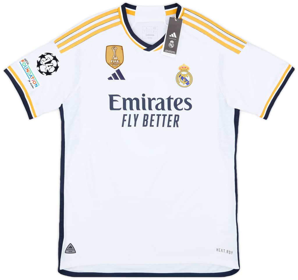 2023-24 Real Madrid Authentic Home CL Shirt Bellingham #5