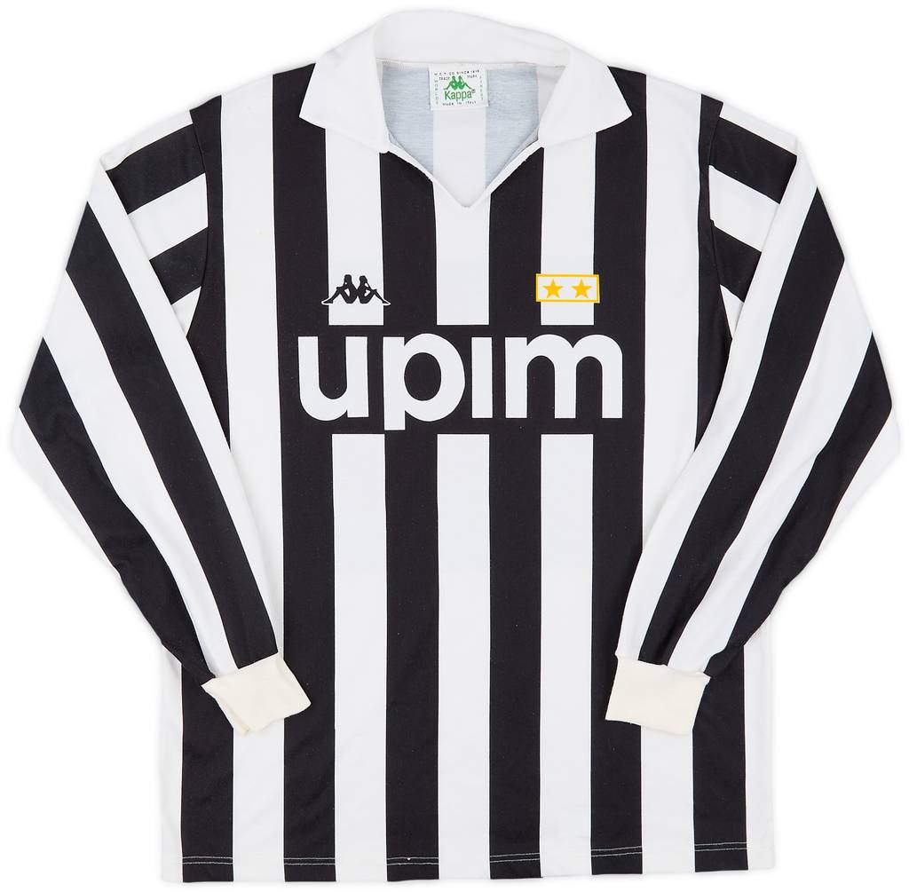 1989-90 Juventus Basic Home L/S Shirt - 8/10 - (L)