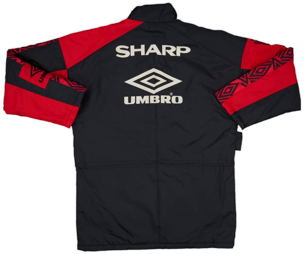 1995-97 Manchester United Umbro Padded Bench Coat - 8/10 - (M)