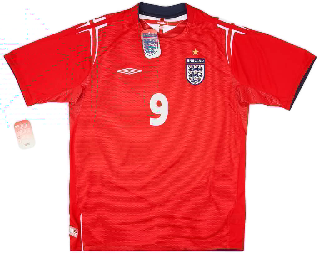 2004-06 England Away Shirt Rooney #9 (XL)