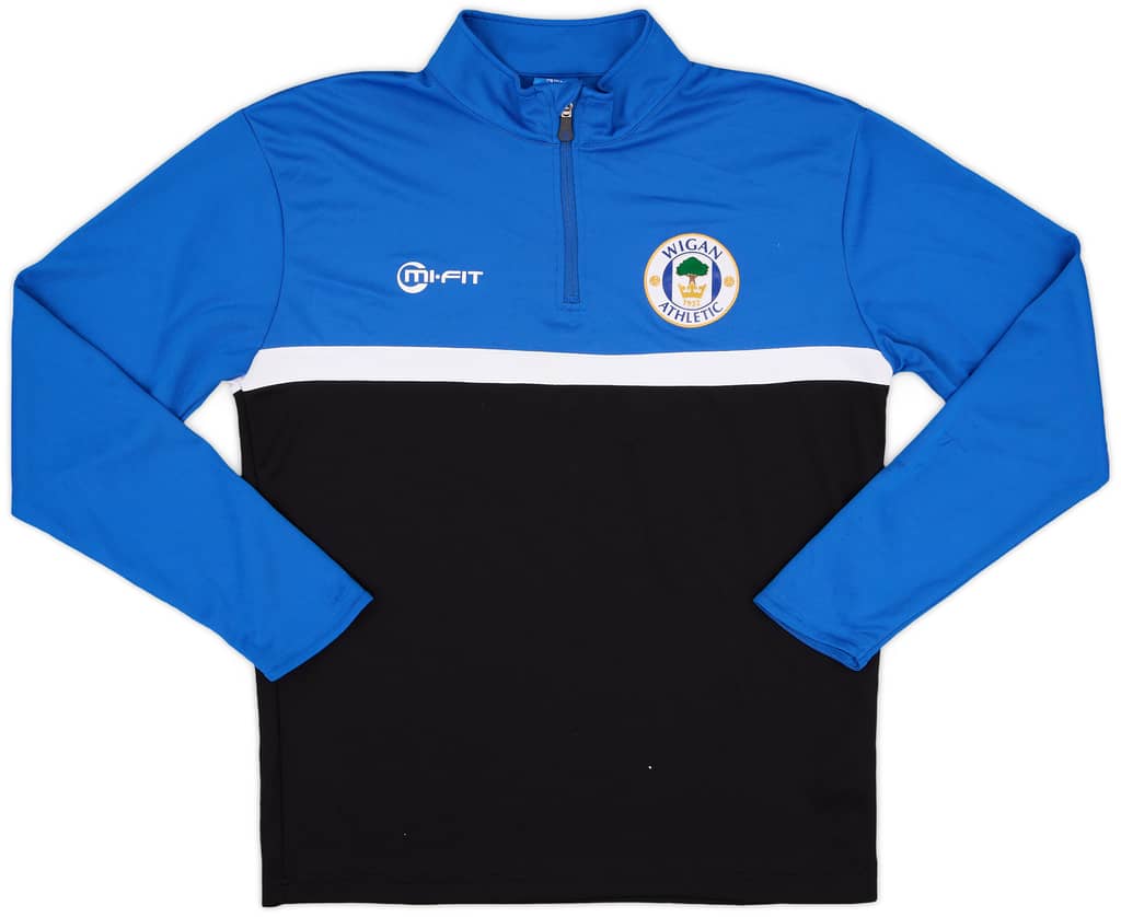 2012-13 Wigan Mi-Fit 1/4 Zip Drill Top - 8/10 - (S)
