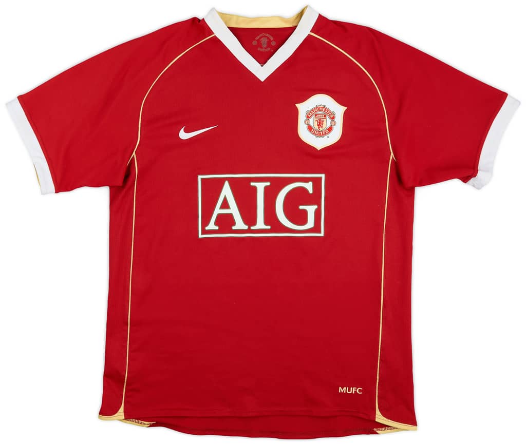 2006-07 Manchester United Home Shirt Solskjaer #20 - 5/10 - (M)