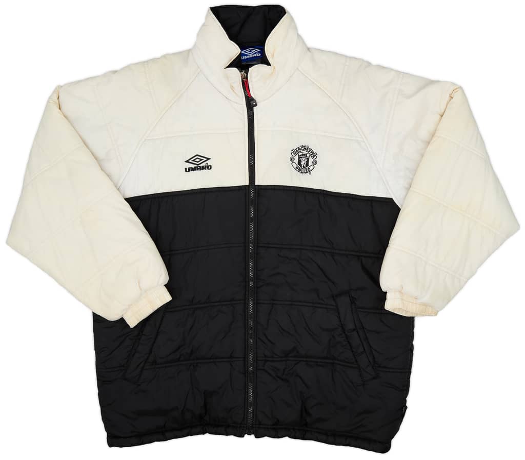 1998-99 Manchester United Umbro Padded Bench Coat - 5/10 - (S)