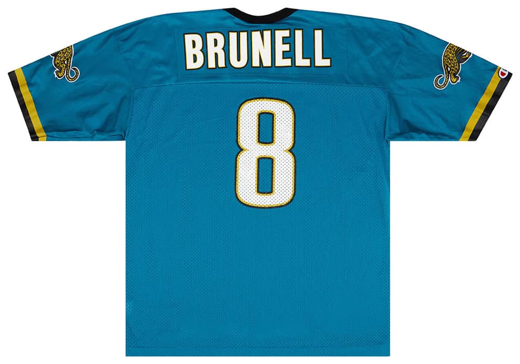1995 Jacksonville Jaguars Brunell #8 Champion Jersey (Home) XL