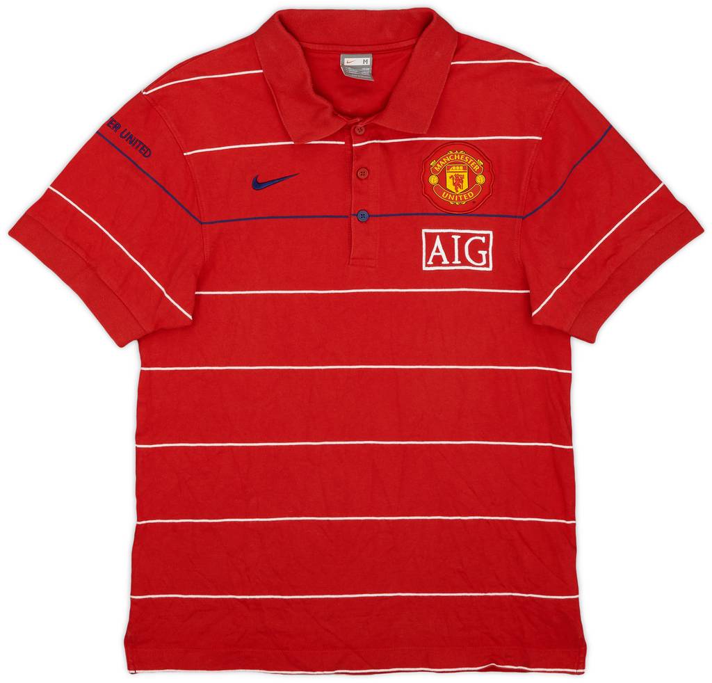 2008-09 Manchester United Nike Polo Shirt - 8/10 - (M)